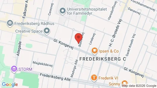 Apartments for rent i Frederiksberg C - kort over placeringen