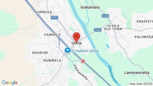 Houses for rent i Ulvila - kort over placeringen