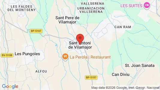 Houses for rent i Sant Antoni de Vilamajor - kort over placeringen