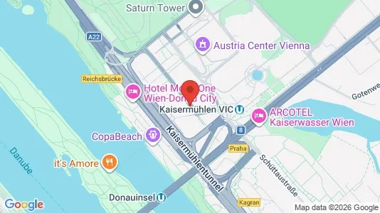 Apartments for rent i Vienna Donaustadt - kort over placeringen
