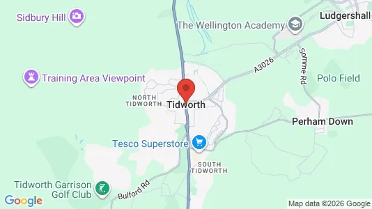 Houses for rent i Tidworth - Wiltshire - kort over placeringen