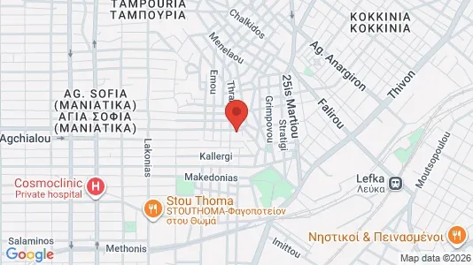 Apartments for rent i Nikaia-Agios Ioannis Rentis - kort over placeringen
