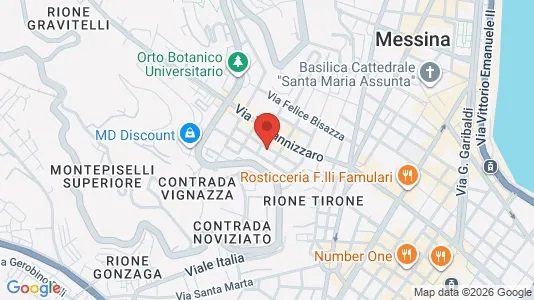 Rooms for rent i Messina - kort over placeringen