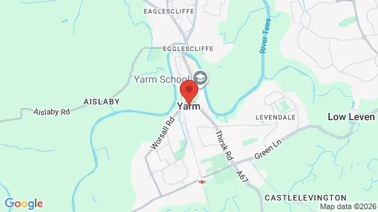 Houses for rent i Yarm - Cleveland - kort over placeringen