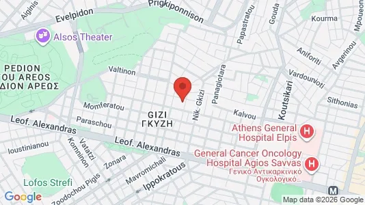 Apartments for rent i Athens Ampelokipoi - kort over placeringen