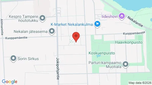 Apartments for rent i Tampere Keskinen - kort over placeringen