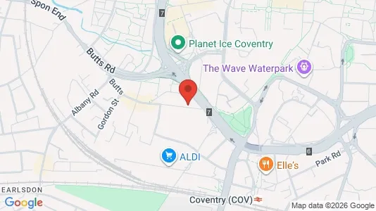 Apartments for rent i Coventry - West Midlands - kort over placeringen