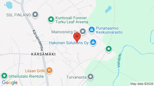 Apartments for rent i Turku - kort over placeringen