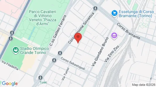 Apartments for rent i Turin - kort over placeringen