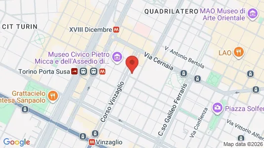 Apartments for rent i Turin - kort over placeringen