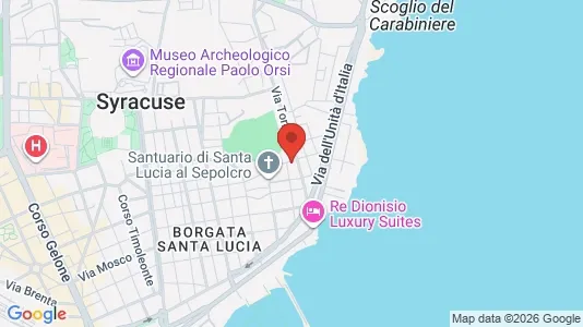 Apartments for rent i Siracusa - kort over placeringen