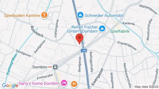 Apartments for rent i Dornbirn - kort over placeringen