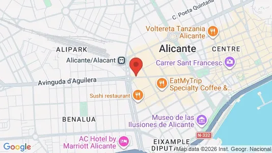 Apartments for rent i Alicante/Alacant - kort over placeringen