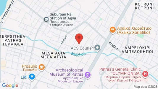 Apartments for rent i Patras - kort over placeringen