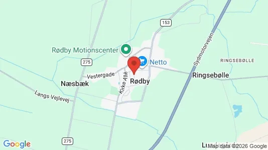 Houses for rent i Rødby - kort over placeringen