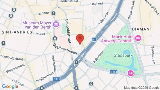 Apartments for rent i Stad Antwerp - kort over placeringen
