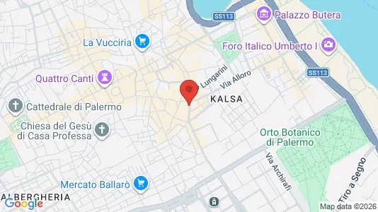 Apartments for rent i Palermo - kort over placeringen
