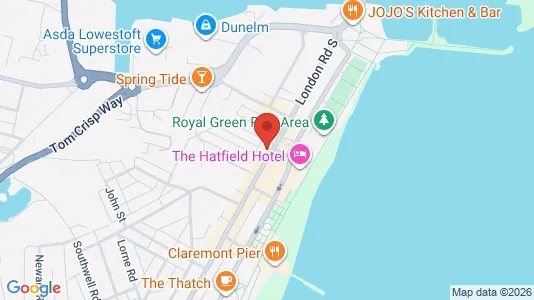 Apartments for rent i Lowestoft - Suffolk - kort over placeringen