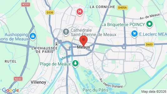 Houses for rent i Meaux - kort over placeringen