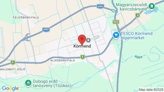 Houses for rent i Körmendi - kort over placeringen