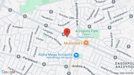 Apartments for rent i Nicosia Strovolos - kort over placeringen