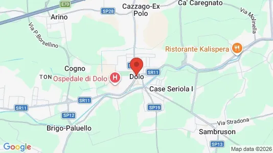 Apartments for rent i Dolo - kort over placeringen