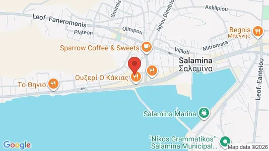 Apartments for rent i Salamis - kort over placeringen