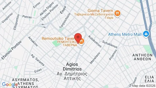 Apartments for rent i Agios Dimitrios - kort over placeringen