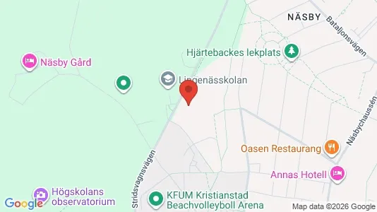 Rooms for rent i Kristianstad - kort over placeringen