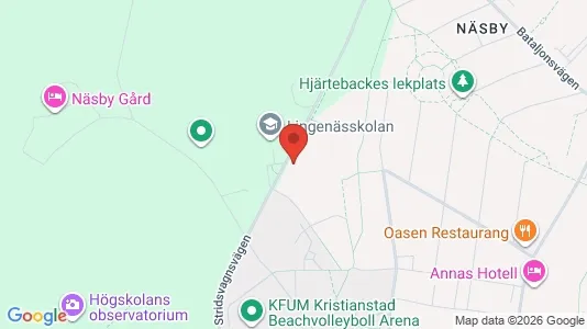 Rooms for rent i Kristianstad - kort over placeringen