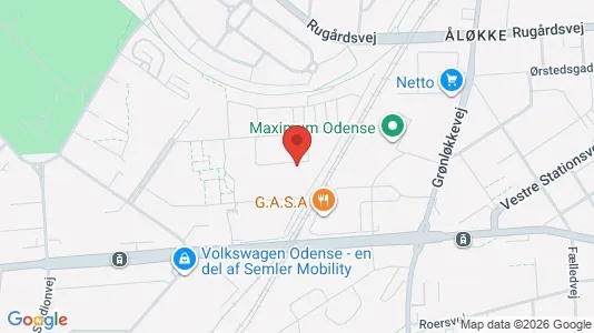 Apartments for rent i Odense V - kort over placeringen