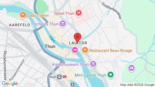 Apartments for rent i Thun - kort over placeringen