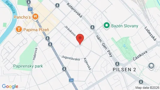 Apartments for rent i Plzeň-město - kort over placeringen