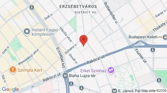 Apartments for rent i Budapest Erzsébetváros - kort over placeringen