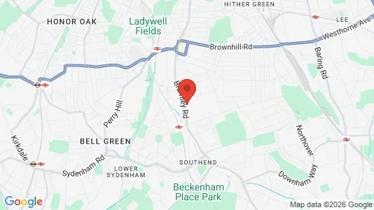 Houses for rent i London SE6 - kort over placeringen