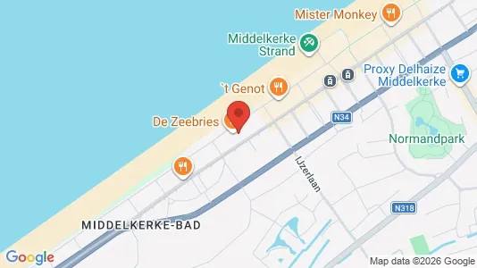 Apartments for rent i Middelkerke - kort over placeringen