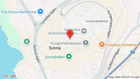 Apartments for rent i Karlskrona - kort over placeringen
