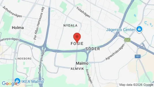 Rooms for rent i Fosie - kort over placeringen