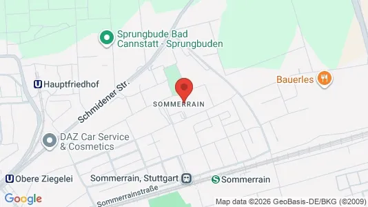 Apartments for rent i Stuttgart Bad Cannstatt - kort over placeringen