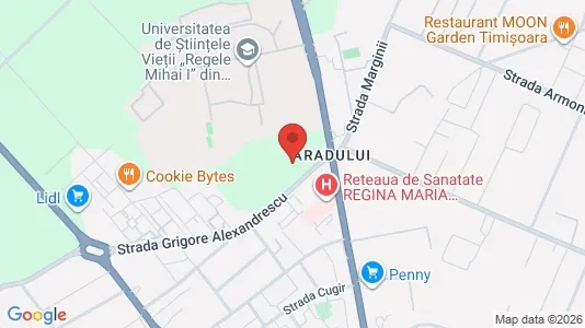 Apartments for rent i Timişoara - kort over placeringen