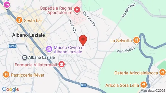 Apartments for rent i Albano Laziale - kort over placeringen