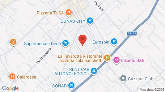 Apartments for rent i Terrasini - kort over placeringen
