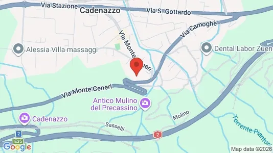 Apartments for rent i Bellinzona - kort over placeringen