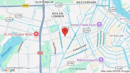 Apartments for rent i Amsterdam De Baarsjes - kort over placeringen