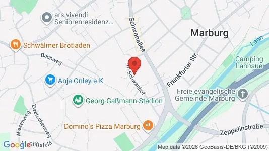 Apartments for rent i Marburg-Biedenkopf - kort over placeringen