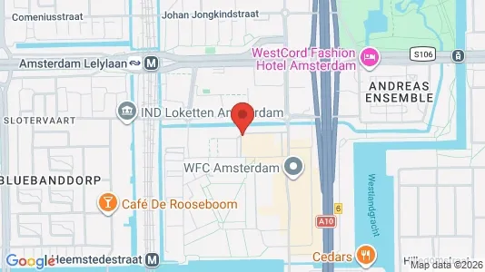 Apartments for rent i Amsterdam Slotervaart - kort over placeringen