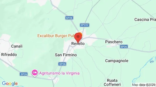 Apartments for rent i Revello - kort over placeringen