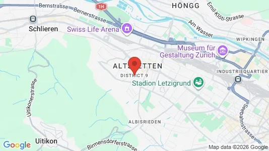 Apartments for rent i Zürich Distrikt 9 - kort over placeringen
