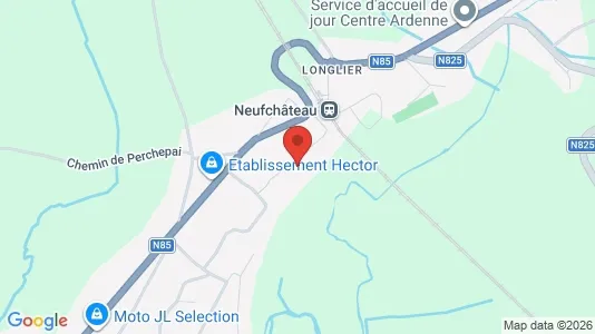 Apartments for rent i Neufchâteau - kort over placeringen