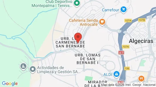 Apartments for rent i Algeciras - kort over placeringen
